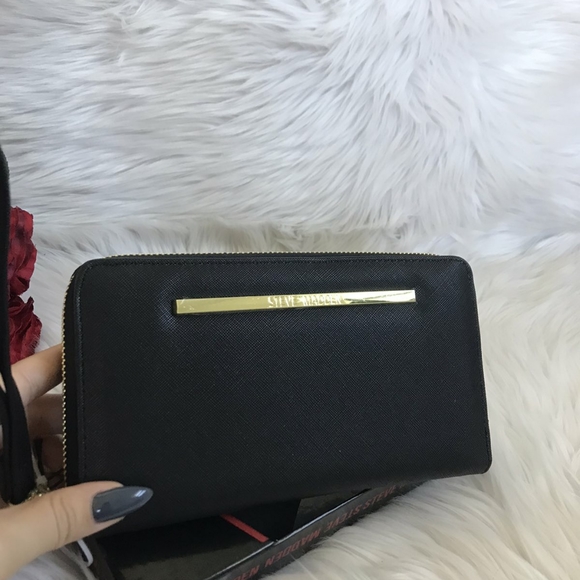 NWT STEVE MADDEN ZIP AROUND WALLET WRISTLET CASE - Picture 8 of 9
